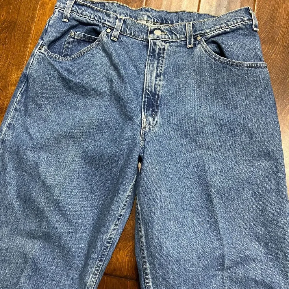 Levi's L2 Vintage 1998 Baggy Loose Fit Denim Blue Jeans Men's Size 38W x 30L